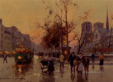 街並み Painting - パリのノートルダム大聖堂の EC の眺め